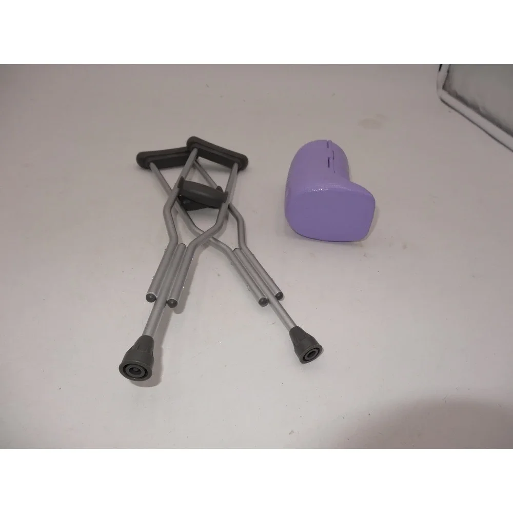 American Girl Doll‎ Crutches and Leg Cast Set Purple Accessory